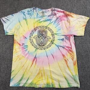 Colortone Tie-Dye T-Shirt Size Large Puerto Plata Sea‎ Salt Lifestyle #1854